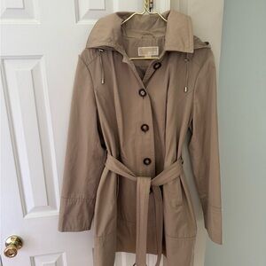 Michael Kors Tan Trench Coat Classic Style